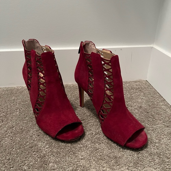 Vince Camuto Red Open Toe Boot - Picture 1 of 6